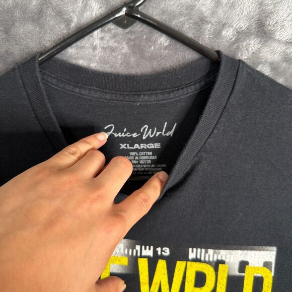 Juice Wrld Rap T Shirt Size X-Large Legends Never Die Hip Hop Black 999 - Picture 3 of 7